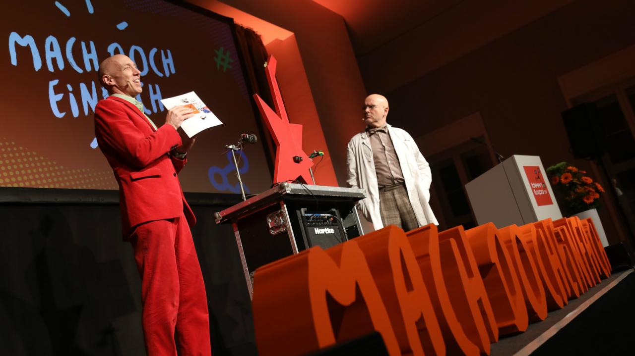 Die Physikanten auf der Auftaktveranstaltung der IdeenExpo 2017 Die Physikanten auf der Auftaktveranstaltung der IdeenExpo 2017