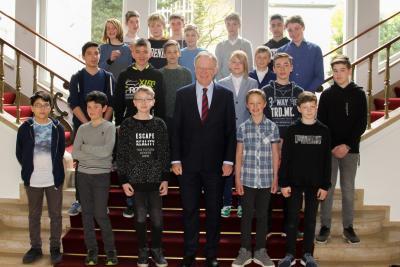Schüler besuchen am Zukunftstag 2018 die Niedersächsische Staatskanzlei